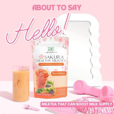 Namiroseus Sakura Healthy Thai Milktea 10 Sachets