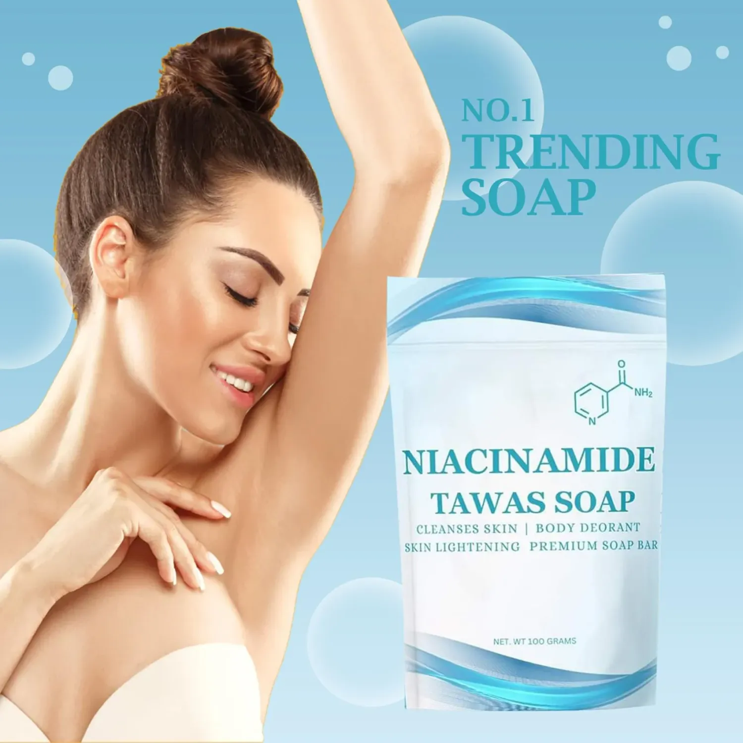 Buy 3 Niacinamide Tawas Soap 100g