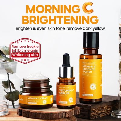 Vibrant Glamour Double Retinol Serum+Vitamin C Serum Set Whitening Anti-Aging