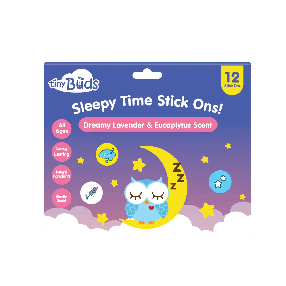 Tiny Buds Baby Naturals Tiny Buds Sleepy Time Stick Ons (12pcs)