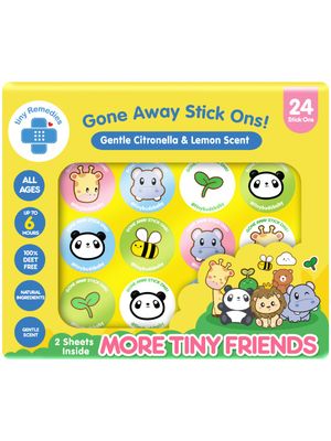 Tiny Buds Baby Naturals Tiny Buds Gone Away Stick Ons Gentle Citronella and Lemon Scent (12 Sticker)