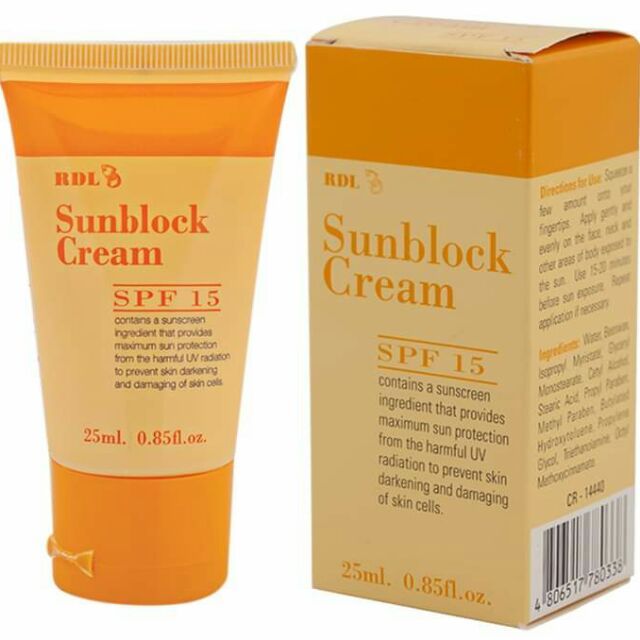 RDL Sunblock Cream SPF15 25ml