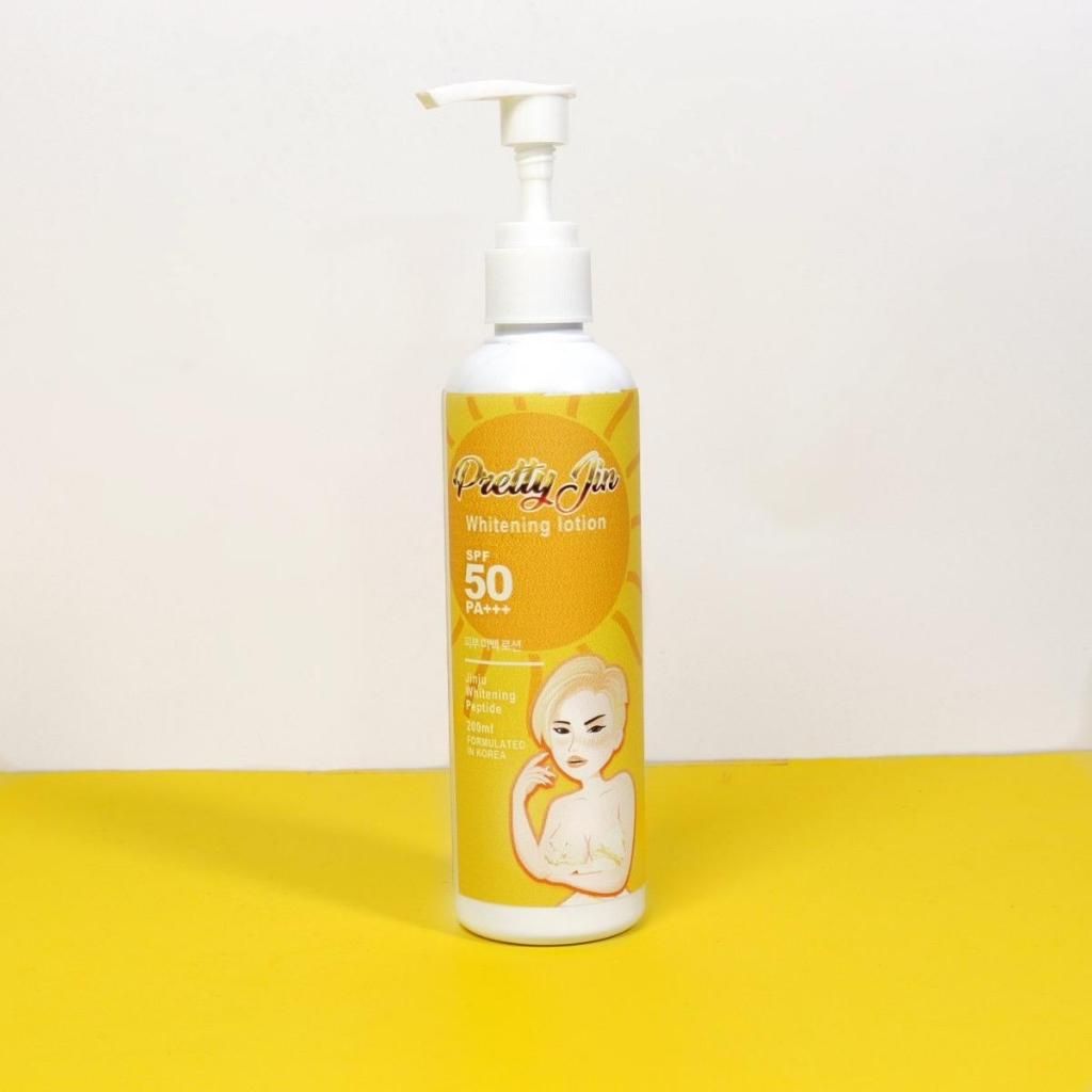 Pretty Jin Whitening Lotion(New Packging SPF 50 PA+++ 250 ml