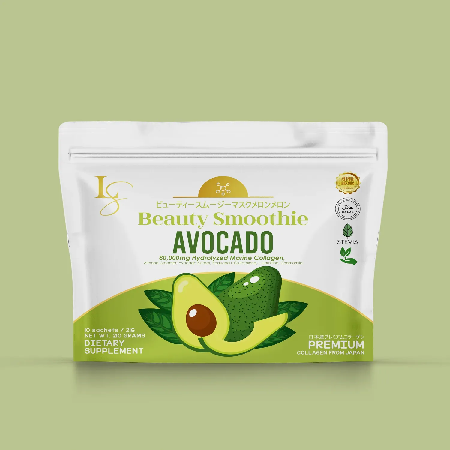 Beauty Smoothie Avocado 21gx10