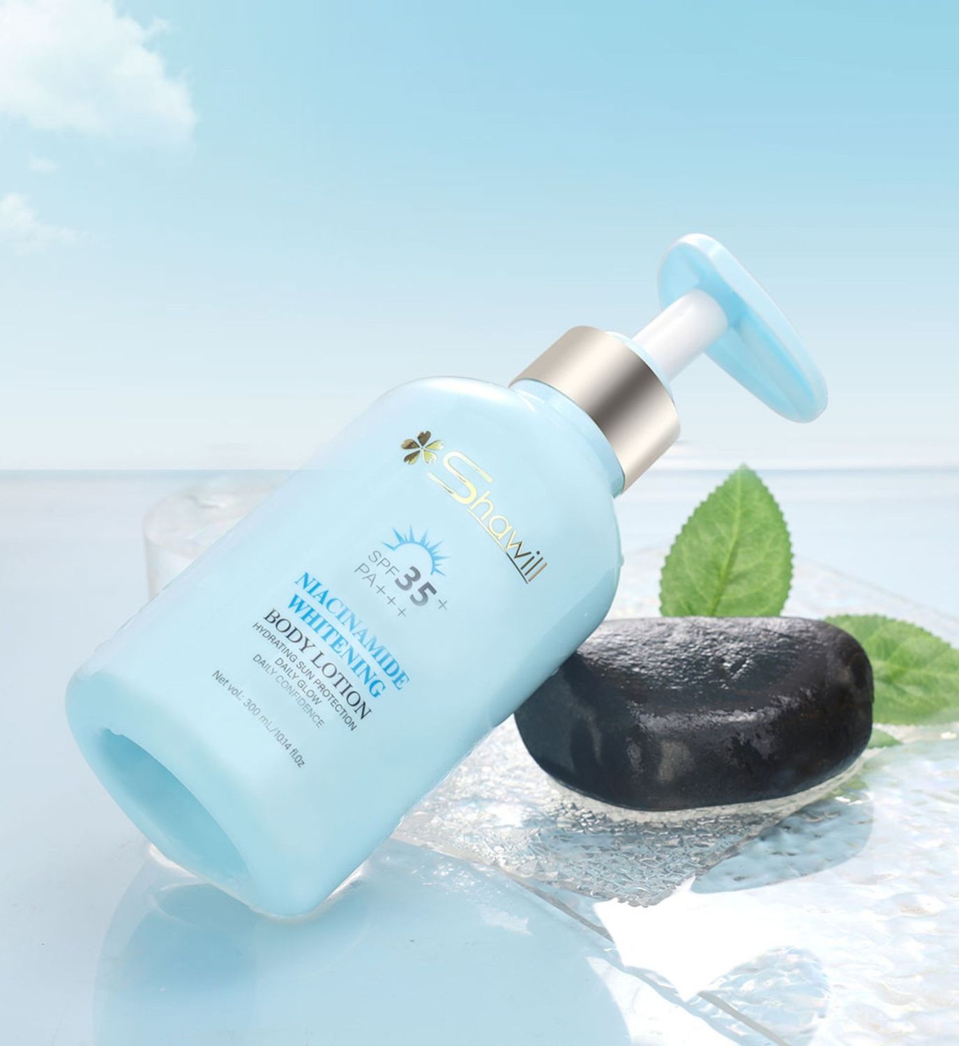 Shawill Niacinamide Body Lotion With Sunscreen SPF15+ Whitening Moisturize 300ML