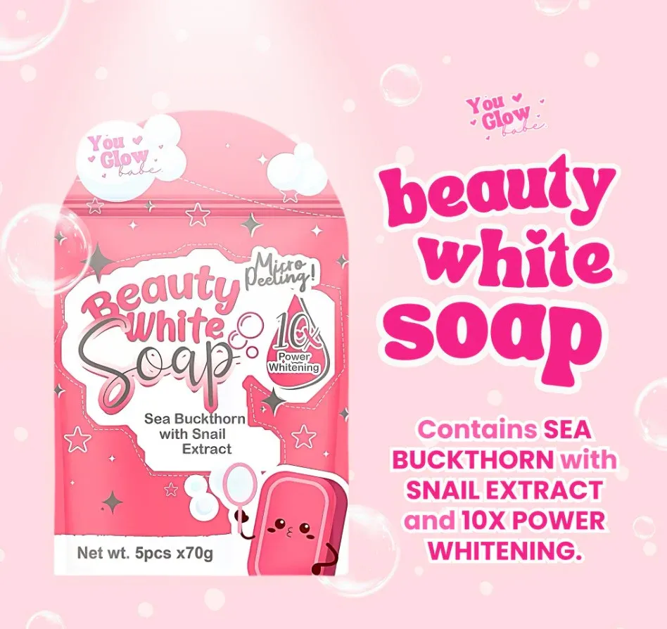 Beauty White Soap by You Glow Babe, 5 Bars x 70g - 350g