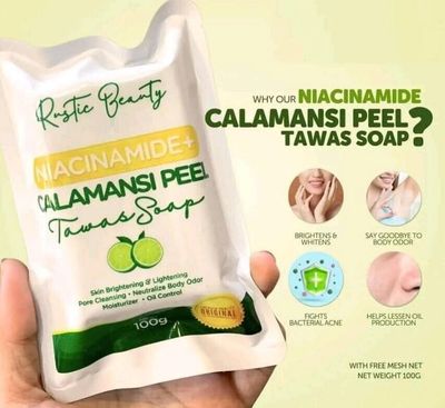 Rustic Beauty Niacinamide + Calamansi Peel Tawas Soap 100g