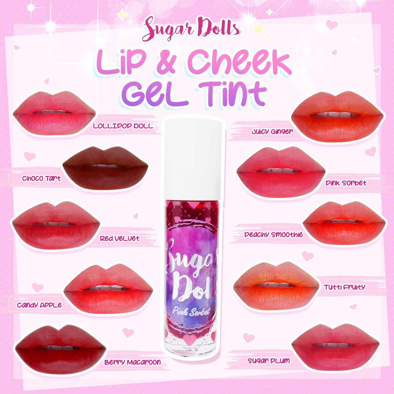 Sugar Dolls - Lip and Cheek Gel Tint