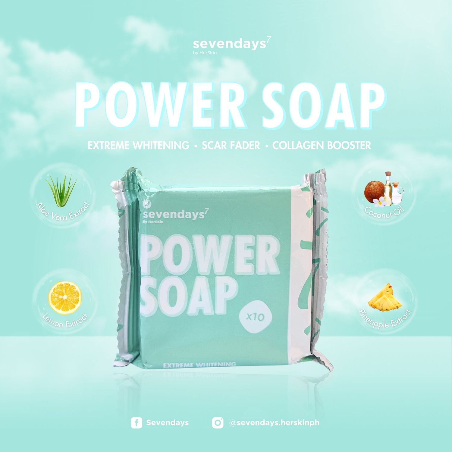 Sevendays by HerSkin Power Soap 80g NEW PACKAGING