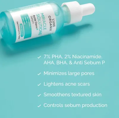 Luxe Organix Miracle Solutions Acne Derm + Serum 30ml