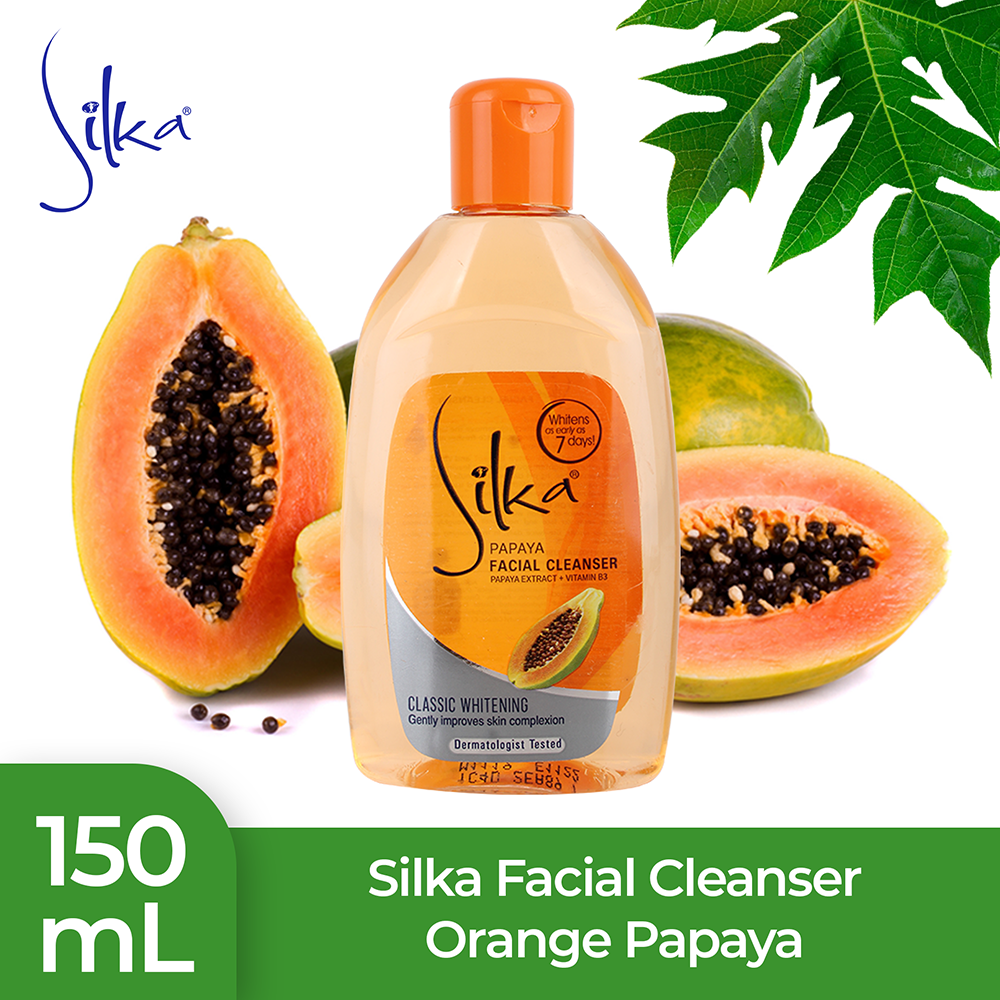 Silka Facial Cleanser Papaya 150ml