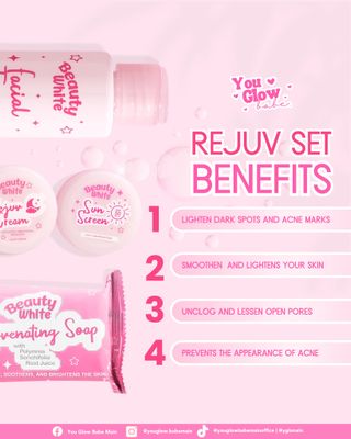 You Glow Babe Beauty White Rejuvenating Set Instantly and Intensily