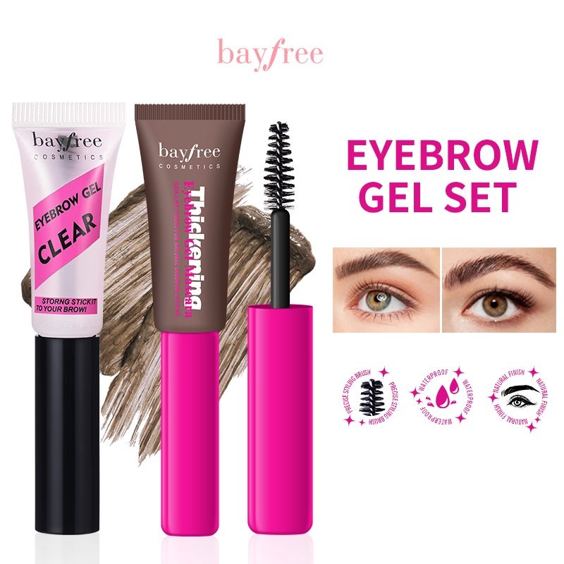 BAYFREE Cosmetics Thickening Eyebrow Gel Mascara with Free Eyebrow Gel Clear