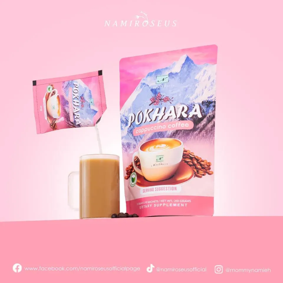 Namiroseus Pokhara Cappuccino Coffee – Slimming Coffee 10x 21g (NEW PACKAGING)