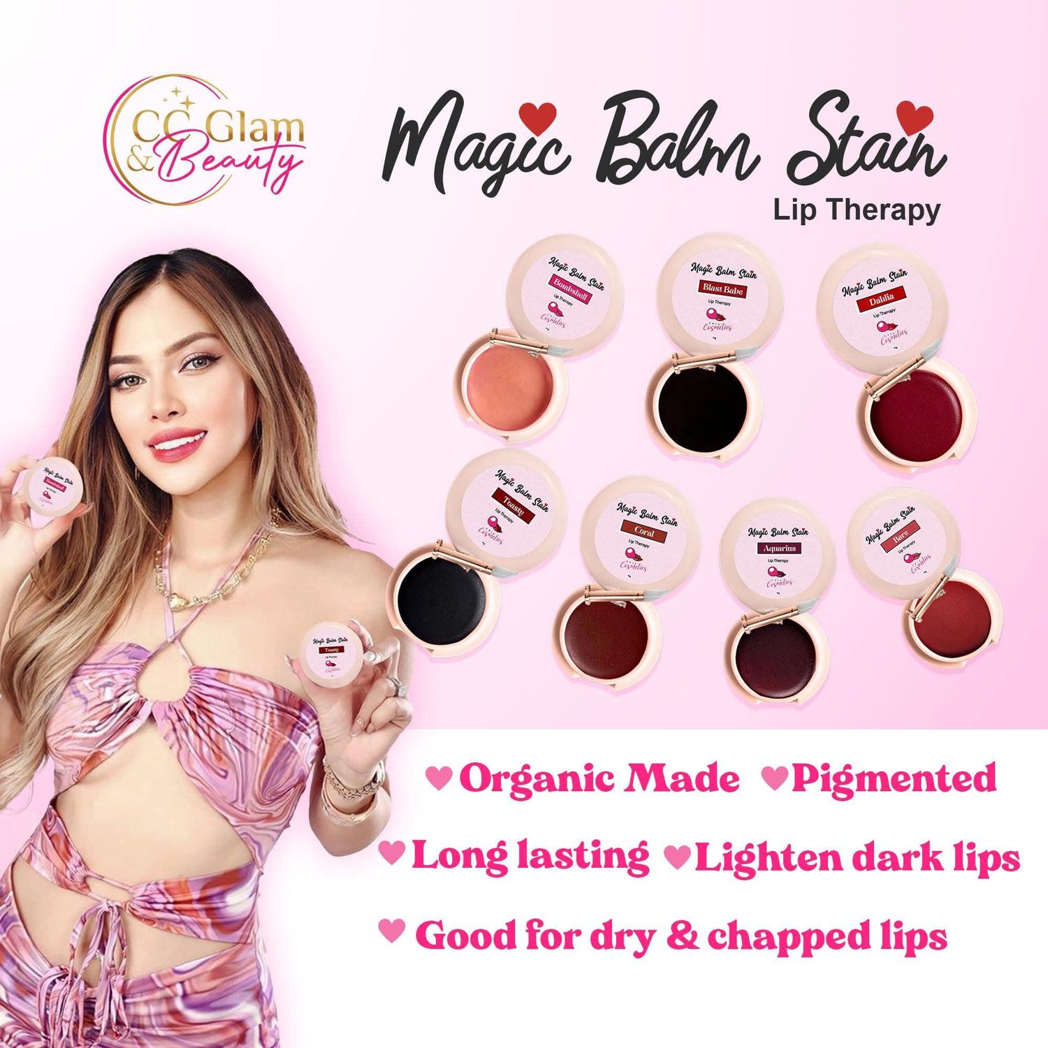 Cris Cosmetics CC Glam and Beauty - CC Magic Balm Stain Lip Therapy
