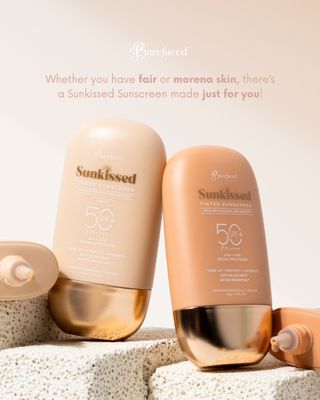 Barefaced Sunkissed TINTED Sunscreen SPF 50 PA++++, 50g - The OG and Light Shades