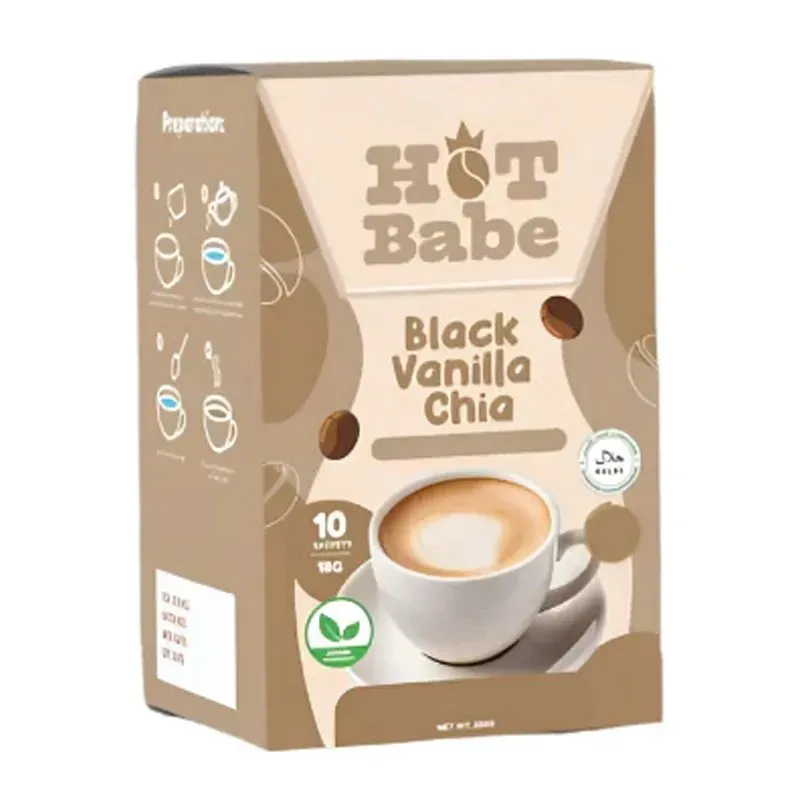 Hot Babe Black Vanilla Chia (10 Sachets) by Kiray Celis