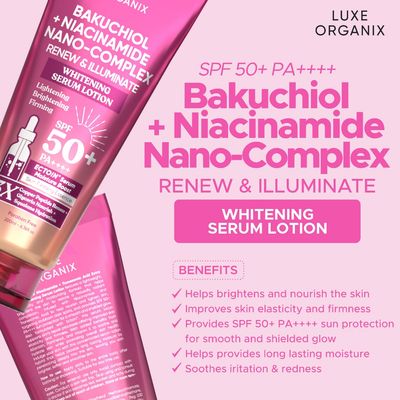 Luxe Organix Niacinamide + Bakuchiol Nano-Complex Serum Lotion 200ml