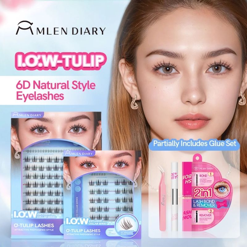 Mlen Diary Lashes - 6D Natural Style Eyelashes - Blue