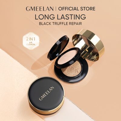 GMEELAN Black Truffle Zinc PCA Air Cushion Long-lasting Antioxidant Face Powder Oil Control - IVORY