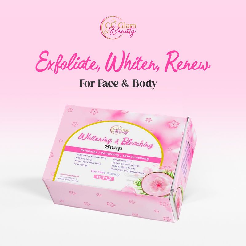 BUY 3PCS Cris Cosmetics CC Glam &amp; Beauty - Whitening and Bleaching Soap 10x70g - 10pcs 170g