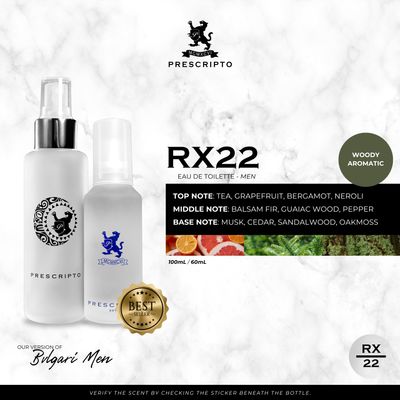 Prescripto Perfume RX22 Bvlgari Extreme Men 100ml - Big