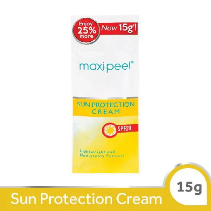 MaxiPeel Sun Protection Cream SPF20 15g