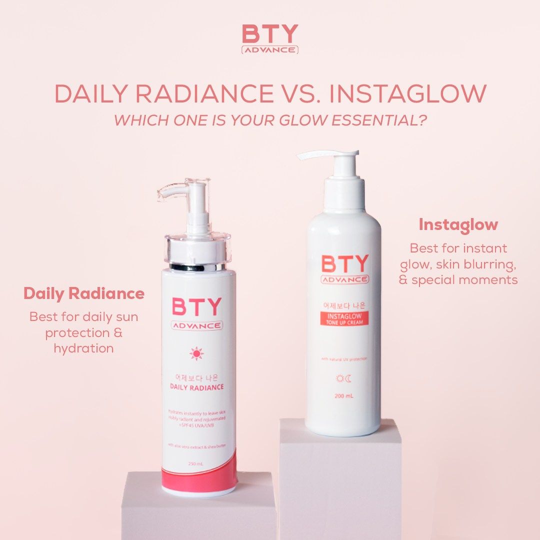 BTY Advance Instaglow Tone Up Cream 200ml (New Packaging)