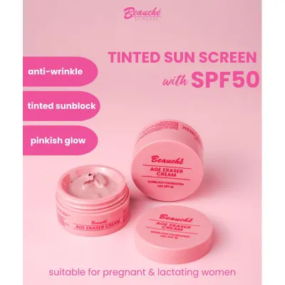 Beauche Skin Age Eraser Cream Sunblock Foundation SPF50 10g