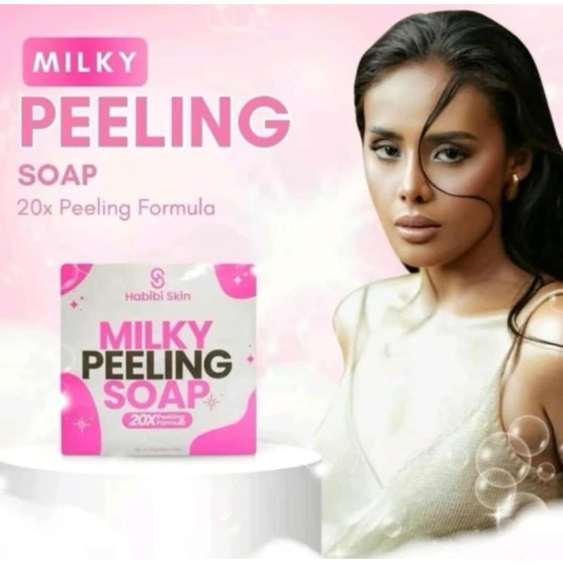 Habibi Skin Milky Peeling Soap 20x Peeling Formula 50g - Buy5 or Buy 10 Bars Soap