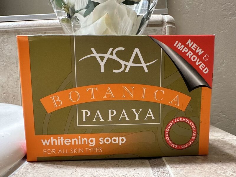 YSA Botanica Papaya Whitening Soaps for All Skin Types Halal 135g each