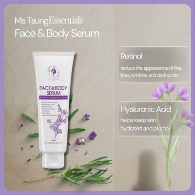 Ms. Tsung Essentials Retinol &amp; Hyaluronic Face &amp; Body Serum Lotion