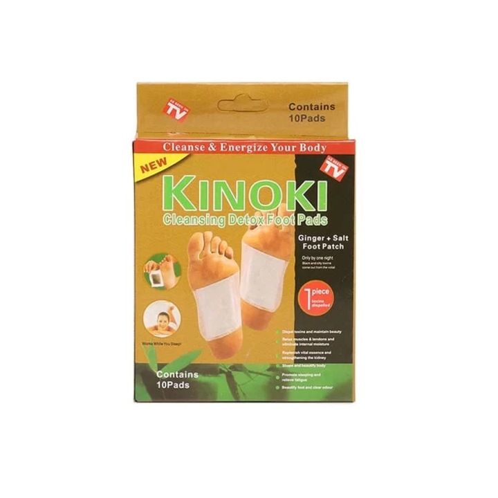 Kinoki Ginger Herbal Detox Foot Patch - Salt Cleansing Feet 10Pads
