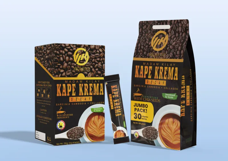 Madam Kilay Slimming Kape Krema Jumbo Decaf Coffee (30 Sachets)