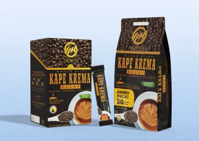 Madam Kilay Slimming Kape Krema Jumbo Decaf Coffee (30 Sachets)