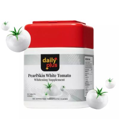 Daily Plus Pearl Skin White Tomato Whitening Supplement, 60 Tablets, 500mg