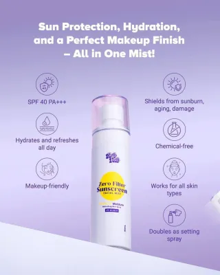 Belle Dolls Zero Filter Sunscreen Mist for Face and Body 80ml