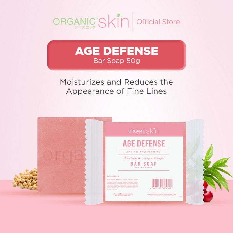 Organic Skin Japan Age Defense Anti Aging Whitening Soap 50g