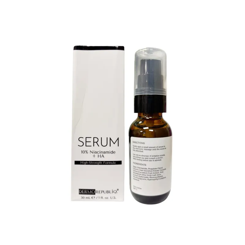 Dermorepubliq 10% Niacinamide + Hyaluronic High-Strength Formula Serum - 30ml