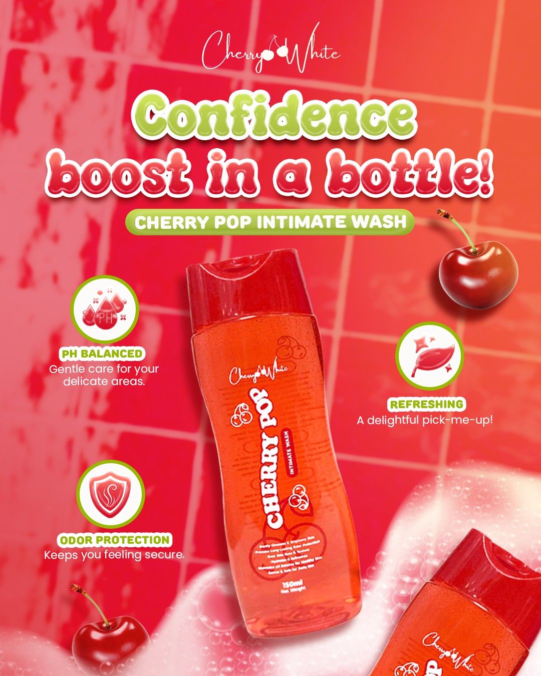Cherry White Cherry Pop Intimate Feminine Wash 150ml