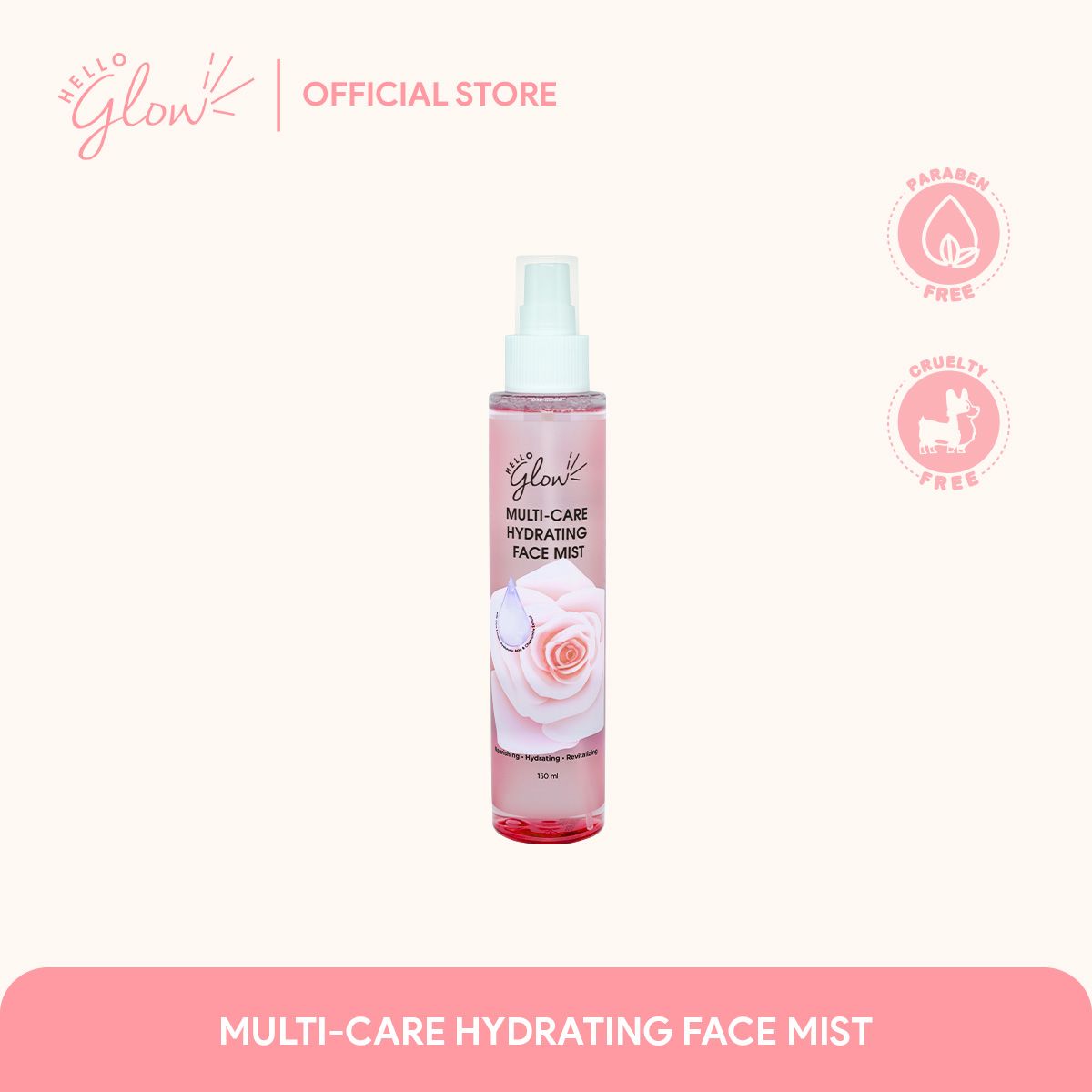 Hello Glow Multi-Care Hydrating Face Mist 150ml - Made in Korea