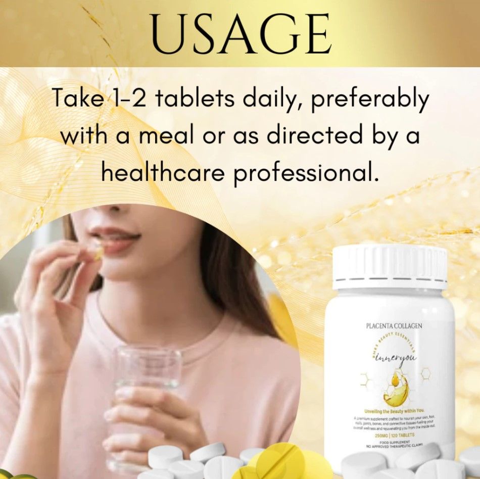 BMRS Beauty Essentials - Placenta Collagen INNERYOU Tablets 250mg