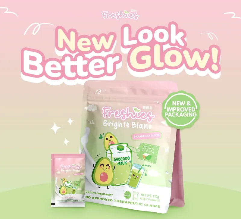 Freshies Avocado Milk Collagen Drink by Juju Glow, 10 Sachets - NEW PACKAGING