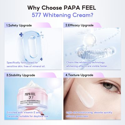 PAPA FEEL 577 Cream Whitening Brightening Skin Moisturizer Dark Spot 30g