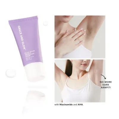 Grace and Glow Bright & Smooth Deodorant Serum with Niacinamide and AHA - 50ml | Luxurious Fragrance | Smooth Underarm Care