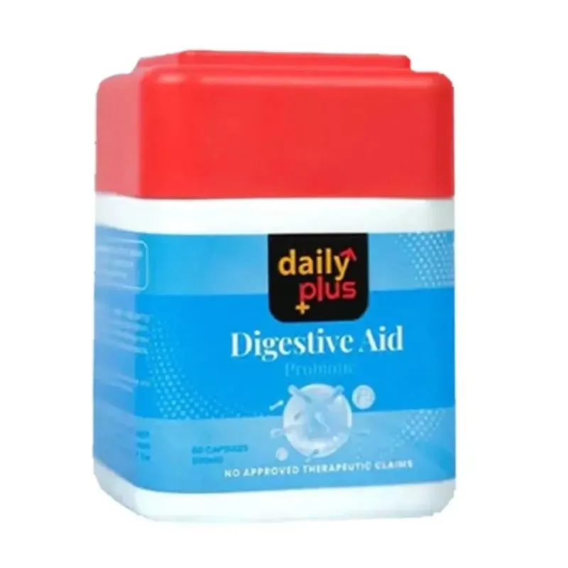 Daily Plus Digestive Aid Probiotic 500mg 60 Capsules
