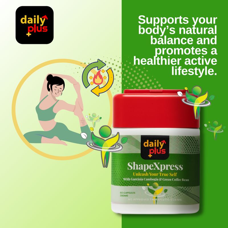 Daily Plus, ShapeXpress Unleash Your True Self 280mg x 60 Capsules