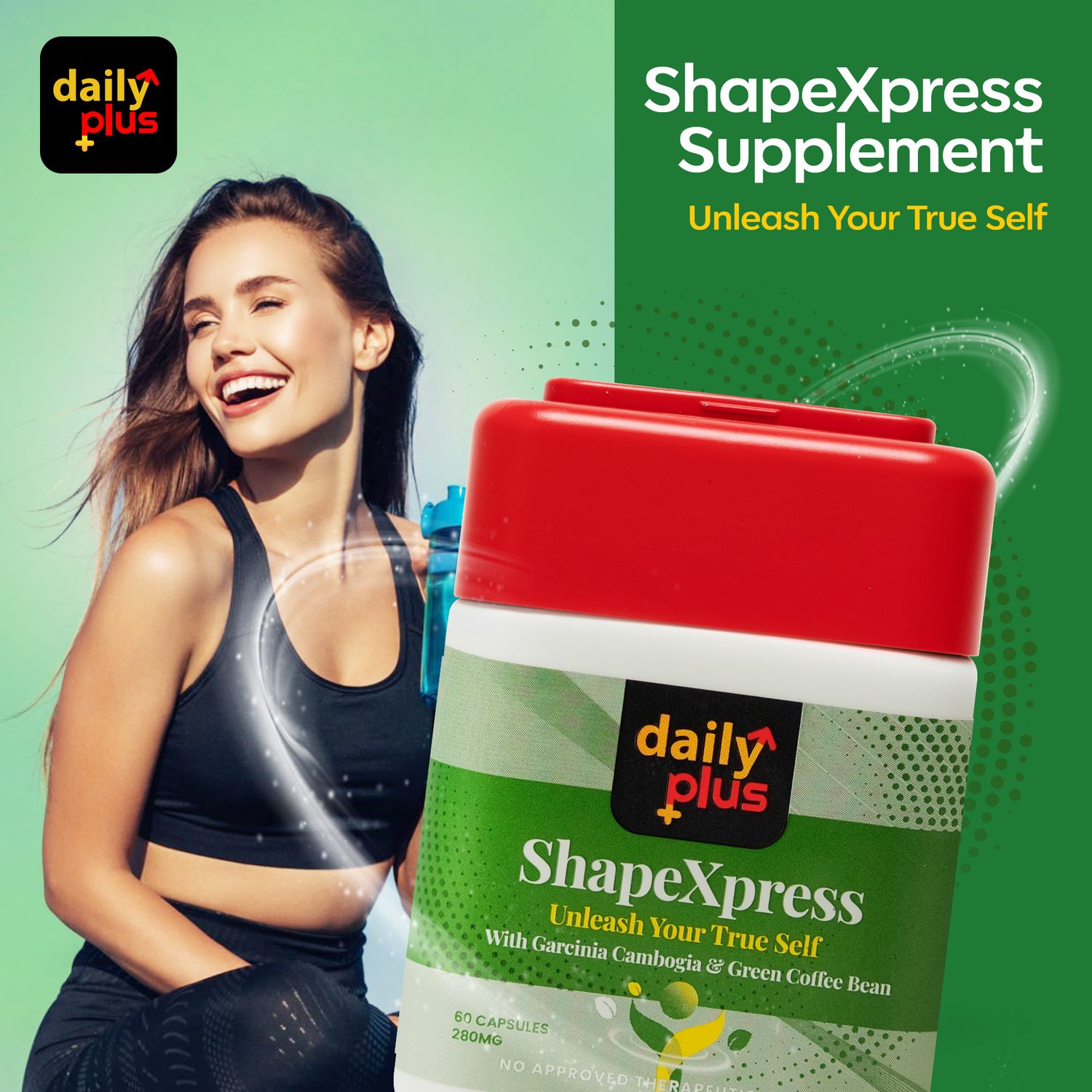 Daily Plus, ShapeXpress Unleash Your True Self 280mg x 60 Capsules