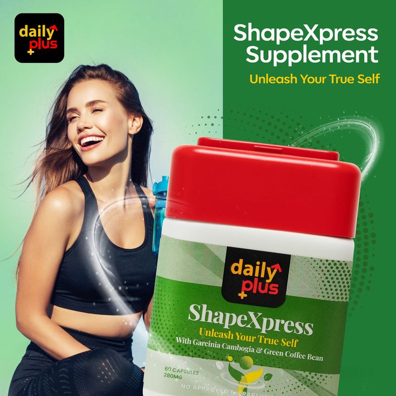 Daily Plus, ShapeXpress Unleash Your True Self 280mg x 60 Capsules