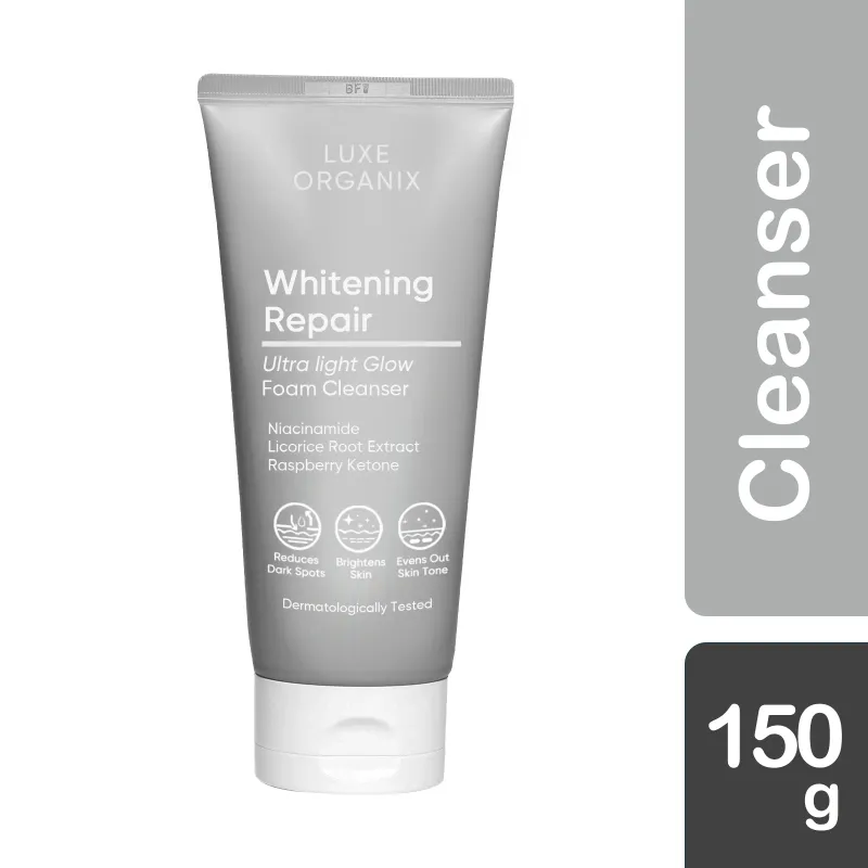 Luxe Organix Whitening Repair Ultra Light Glow Foam Cleanser - 150g Luxe Organix Whitening Repair Ultra Light Glow Foam Cleanser - 150g